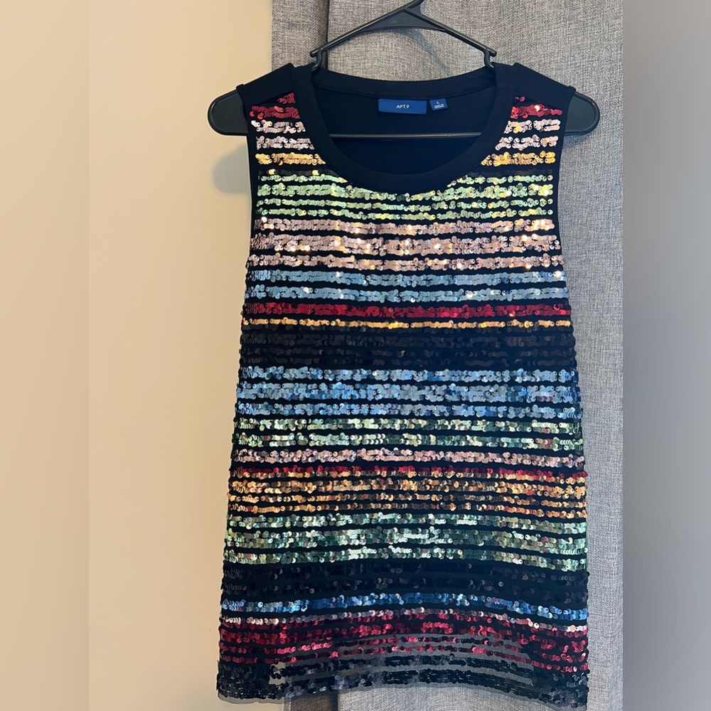 Apt 9 shimmer tank top